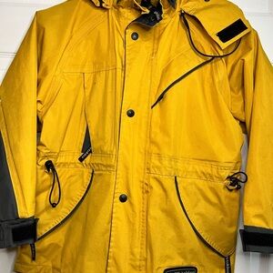 Wetskins Youth Large Yellow Waterproof Rain Jacket